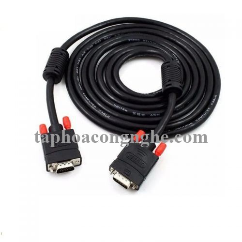 Unitek 97252 Y-C505G 3C+6 5M Màu Đen Cáp tín hiệu Vga LCD 30097252